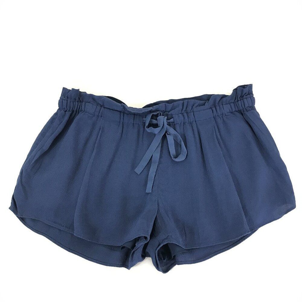 Aritzia Wilfred Montrouge Crepe Shorts Women's Small Blue Summer Night Casual